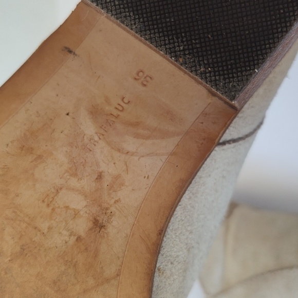 Zara nude tan suede ankle boots 36 - Picture 9 of 10